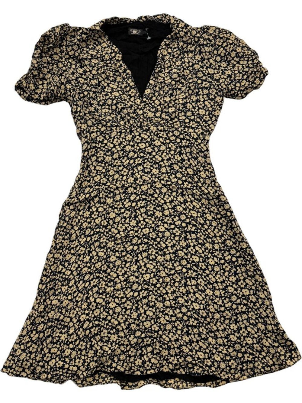 RRL Double RL Ralph Lauren Sample Silk Floral Dress Size 2 Rare Showroom Piece